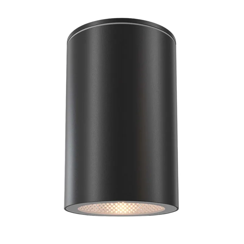ROLL - Aufputz-Spot schwarz wasserdicht design, außen oder Badezimmer