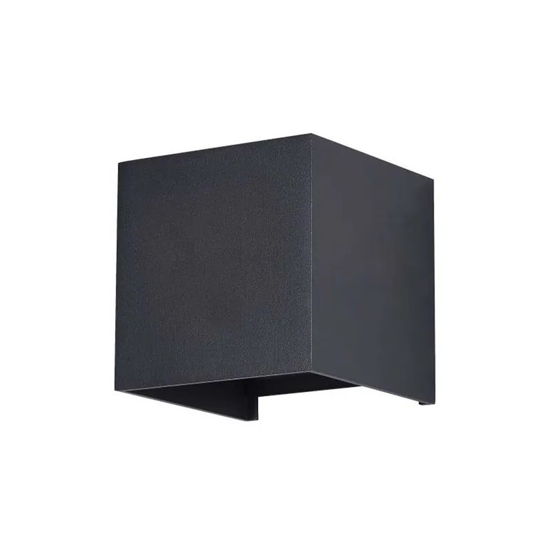 FULTON - Wandlampe Würfel quadratisch Stahl schwarz oder weiß Design