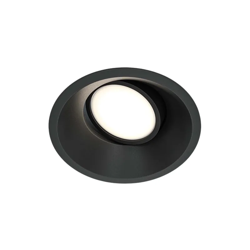 DOT - Moderner runder Einbaustrahler aus Aluminium 93mm