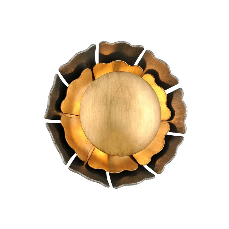 Magic Garden - Wandlampe in Blumenform aus Bronze
