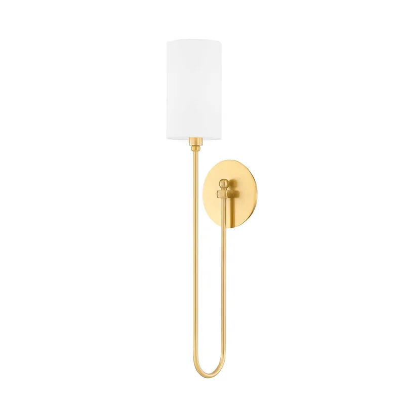 Harlem - Wandlampe goldfarben oder verchromt Design Art déco
