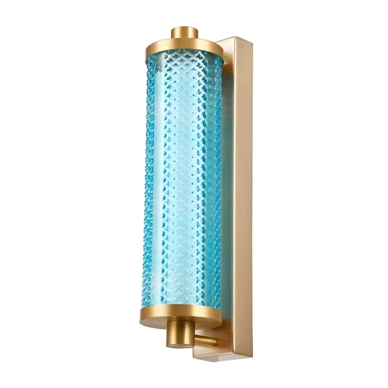 Tiffany - LED-Röhren-Wandleuchte für Badezimmer aus farbigem Glas, Design