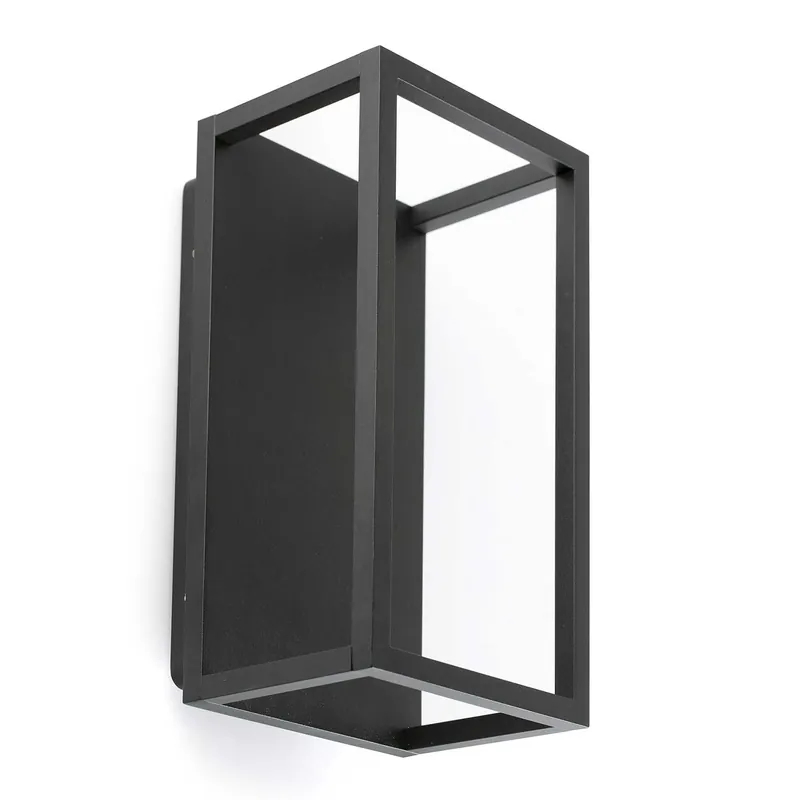 Kela - Außenwandleuchte LED aus schwarzem Aluminium