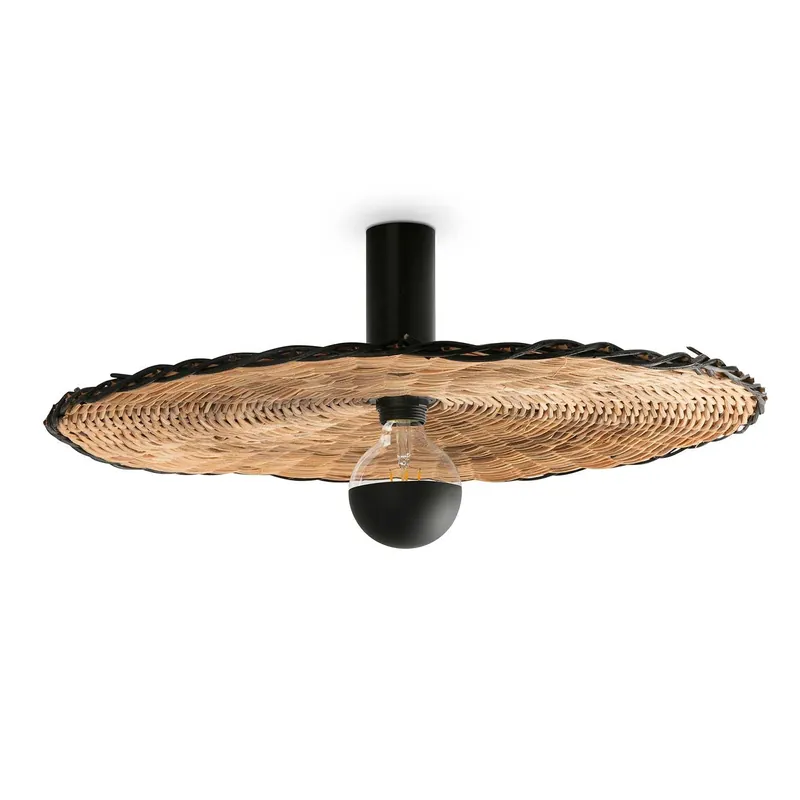 Costas - Bambus-Wand-Deckenleuchte Boho-Wohnzimmer
