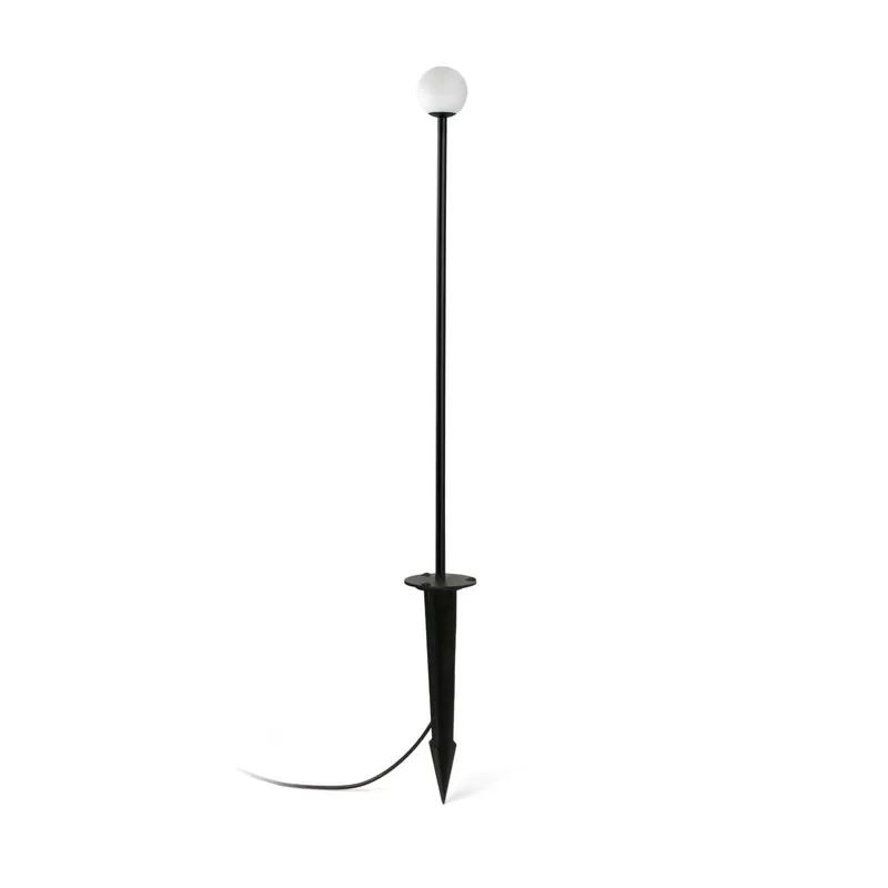 Cuca - LED-Pfahl aus schwarzem Stahl für modernen Garten
