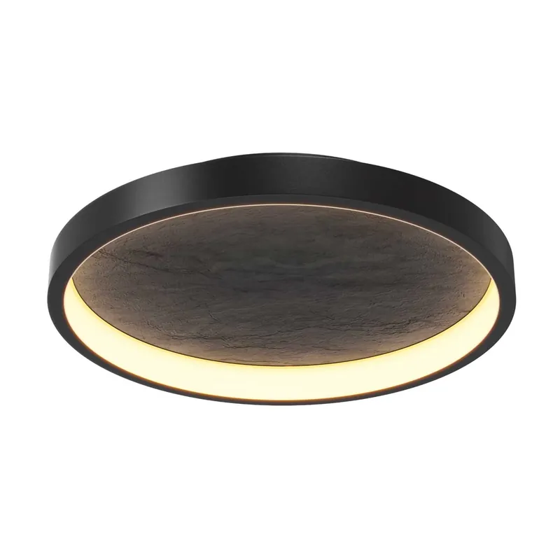 Orign - LED-Design-Deckenleuchte schwarz Steinoptik für Wohnzimmer