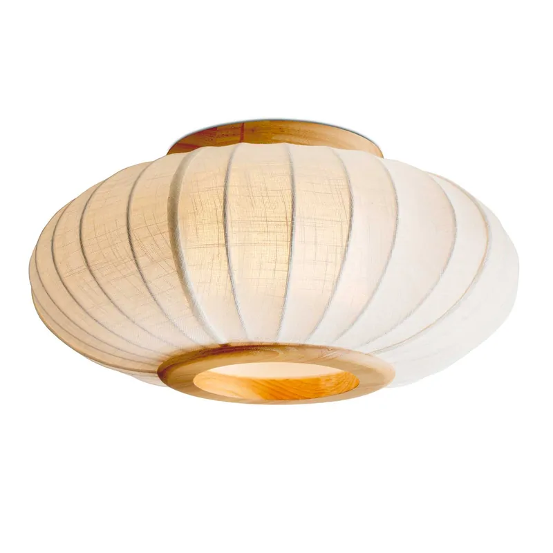 Balloon - Deckenleuchte Laterne aus Stoff und Holz skandinavisches Design