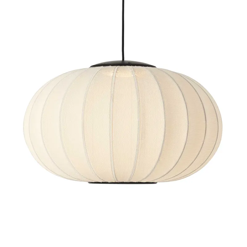 Knit-Wit LED Oval - LED-Hängeleuchte aus Stoff, ovales Japandi-Design