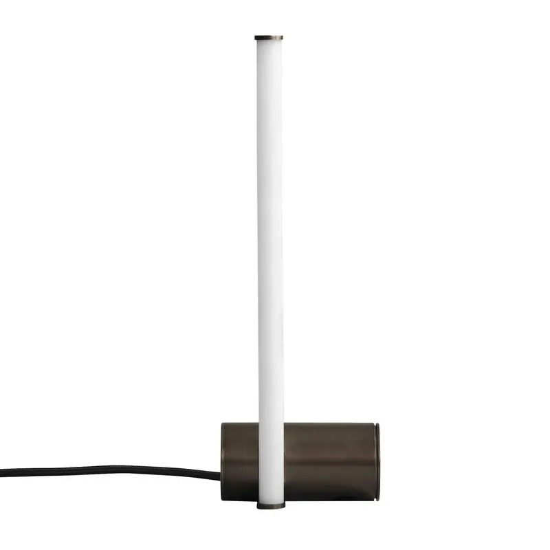 Stick Tisch - Bronze Tischlampe und zeitgenössisches LED-Rohr