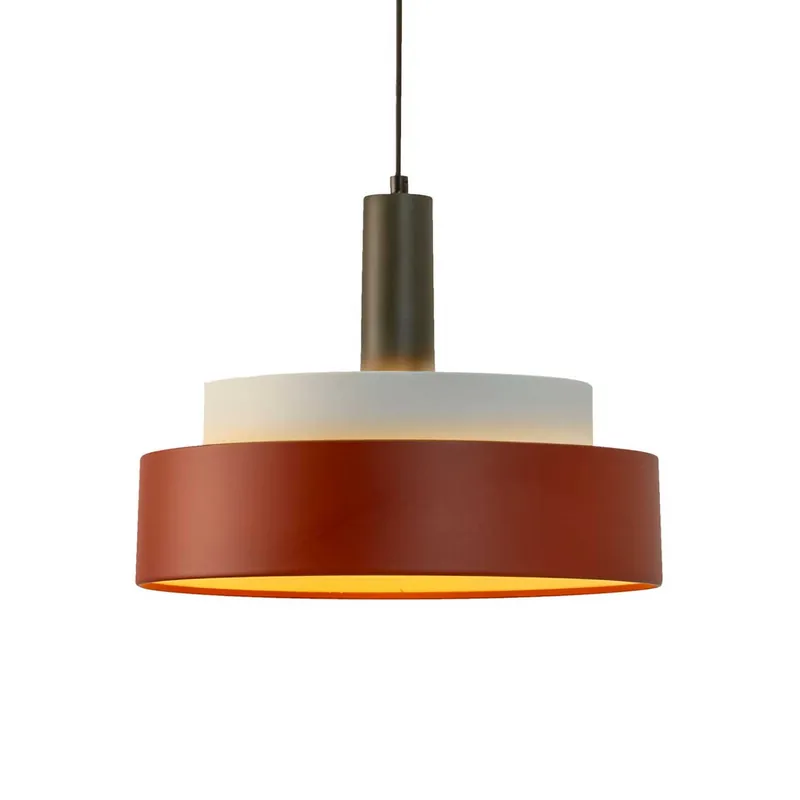 Keops Triple - Design-Hängeleuchte aus farbigem Metall für Schlafzimmer
