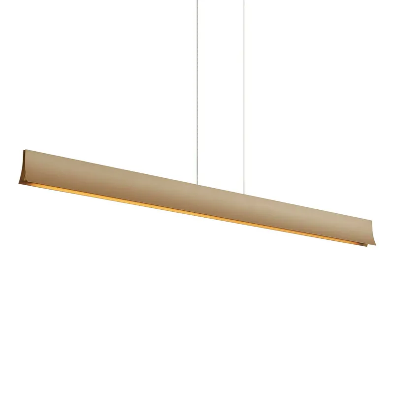 Bravo - LED Pendelleuchte oben und unten goldenes Design für Küche