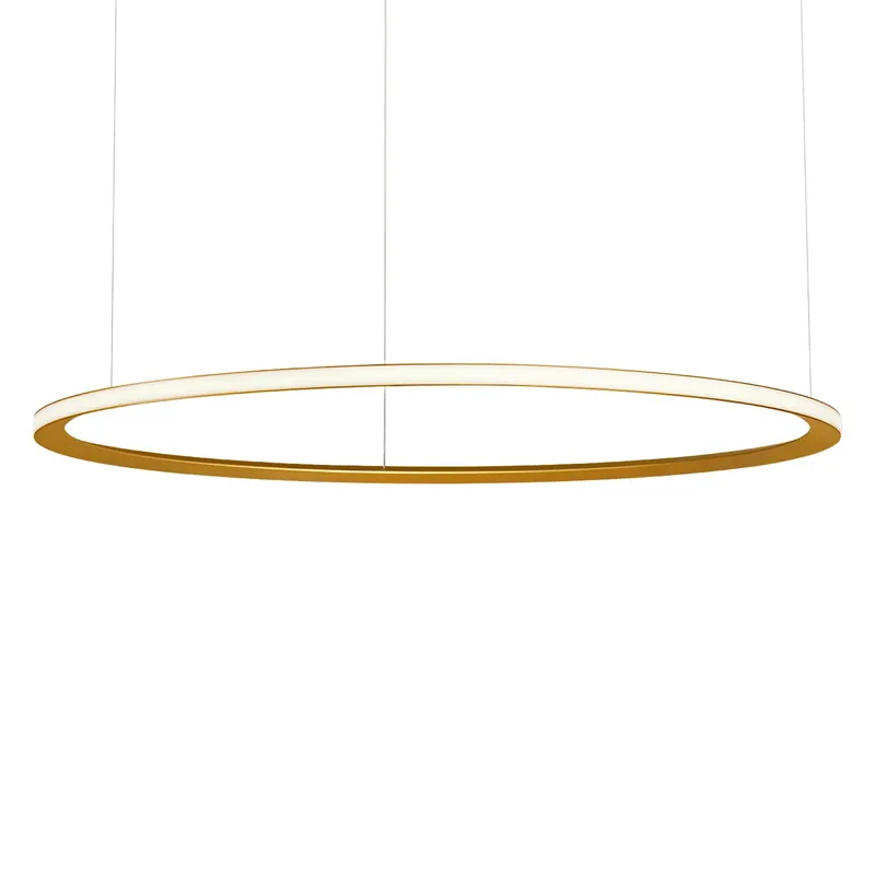 Circular Outward - Großer LED-Ring-Design-Kronleuchter für Wohnzimmer
