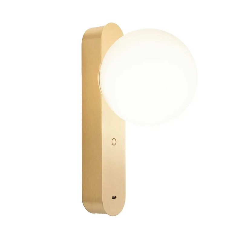 Perlina USB - Dimmbarer LED-Wandstrahler mit USB-C-Ladegerät im Design