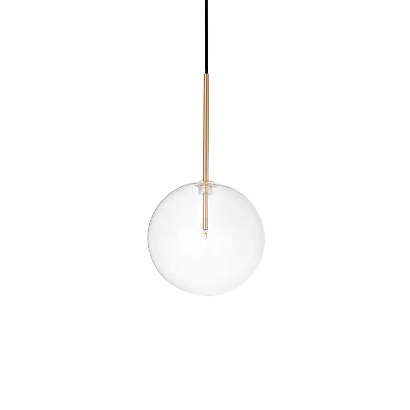 Equinoxe - Design-Hängeleuchte mit transparentem Glaskugel