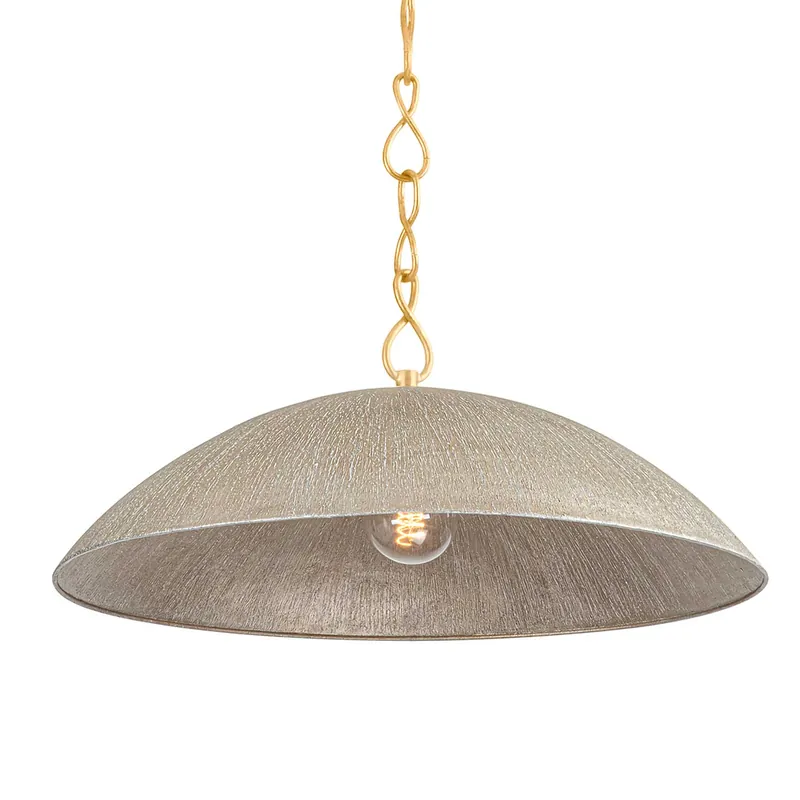 Eve - Kuppel-Kronleuchter aus goldenem Stahl im zeitgenössischen Design