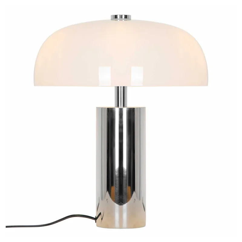 Gabrielle - Große verchromte Tischlampe im schicken Vintage-Design