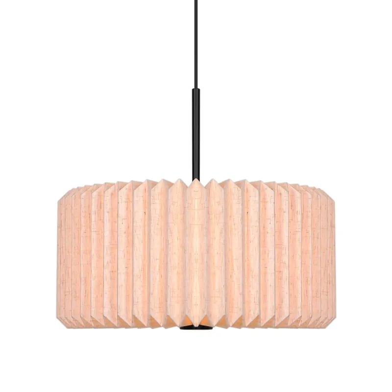 Vivienne - Japandi Design Stoff-Hängeleuchte für Wohnzimmer
