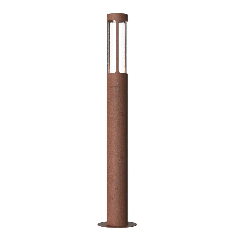 Helix - Design-Außenpoller mit Rostoptik für Garten