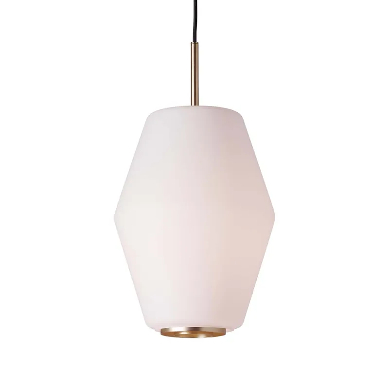 DAHL - Suspension in matte white glass, kitchen island or dining nook