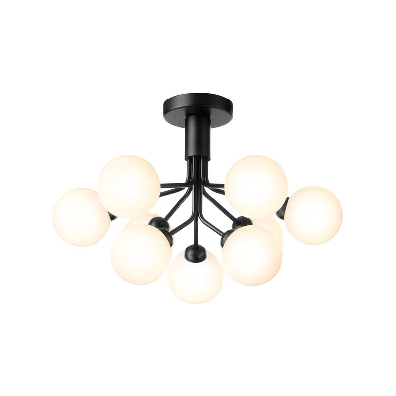 APIALES Opal - Ceiling light with opaque glass globes