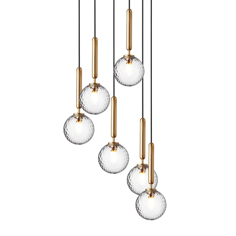 MIIRA 6 Optic - Large elegant high-end chandelier for high ceiling