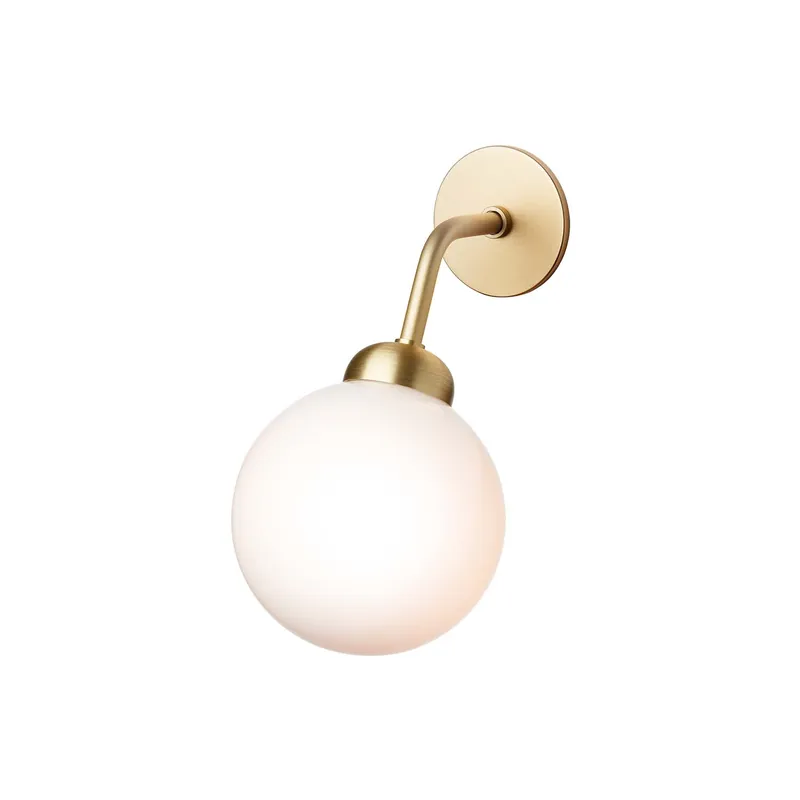 APIALES - Elegant black or golden wall sconce in glass