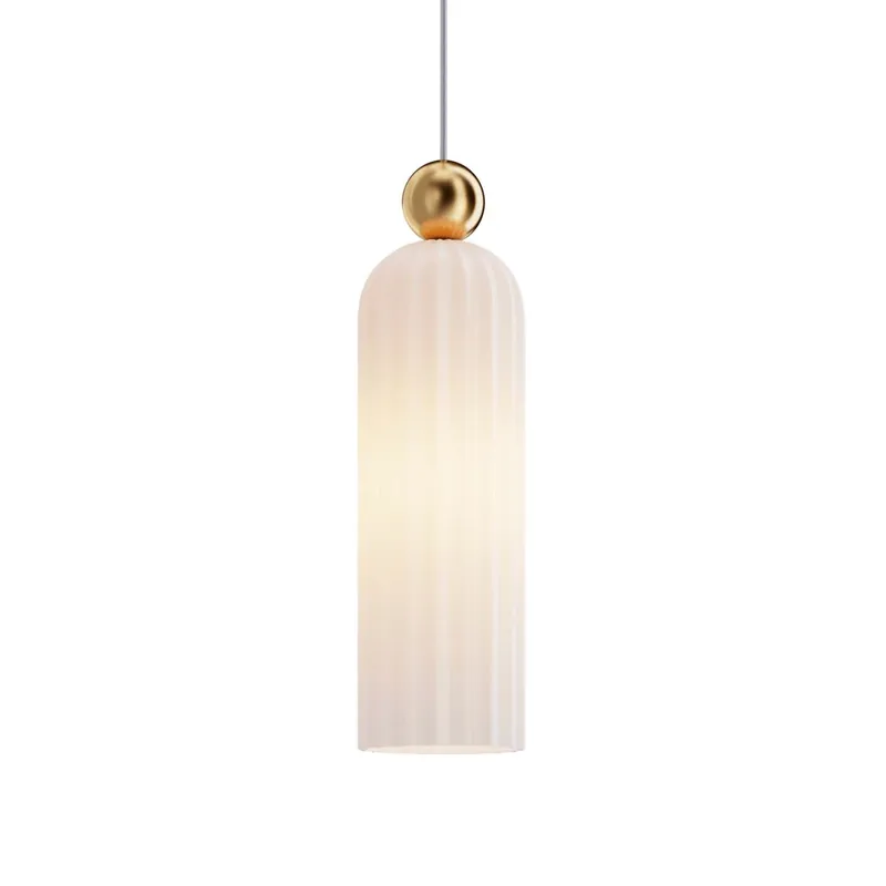 ANTIC - Chic glass pendant light in art deco style