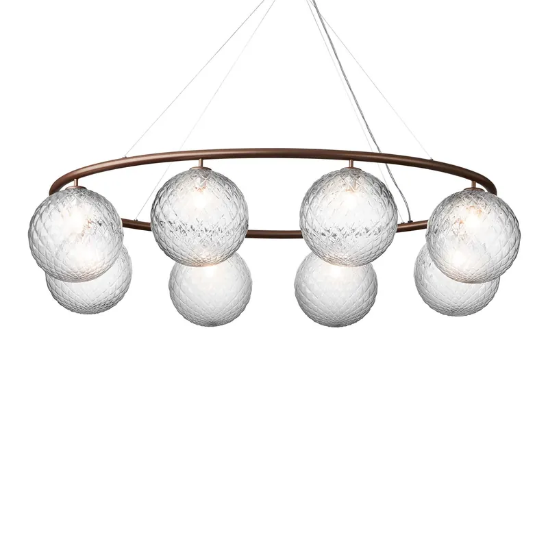 MIIRA Optic Oval - Elegant high-end oval suspension for living room