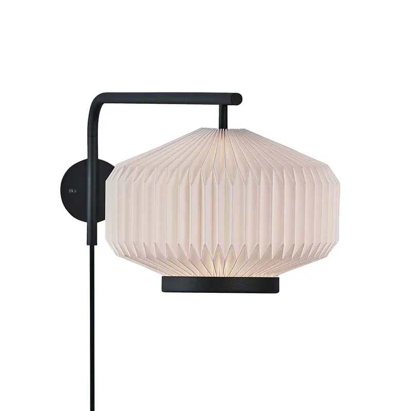 SHIBUI Wall - Japandi wall sconce with handcrafted pleated paper effect