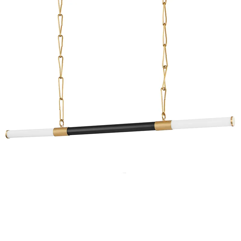 HUNTINGTON - Bronze and jade chandelier dining room table