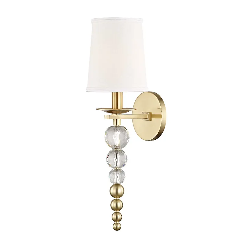 PERSIS - Wall sconce with vintage art deco lampshade