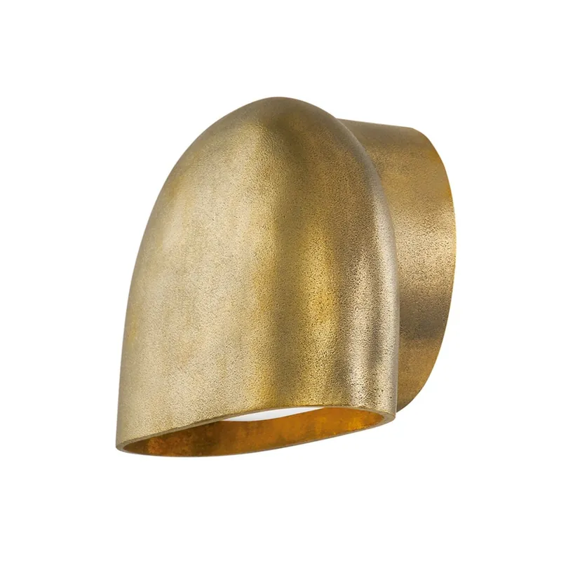 DIGGS - Vintage antique brass dome wall sconce