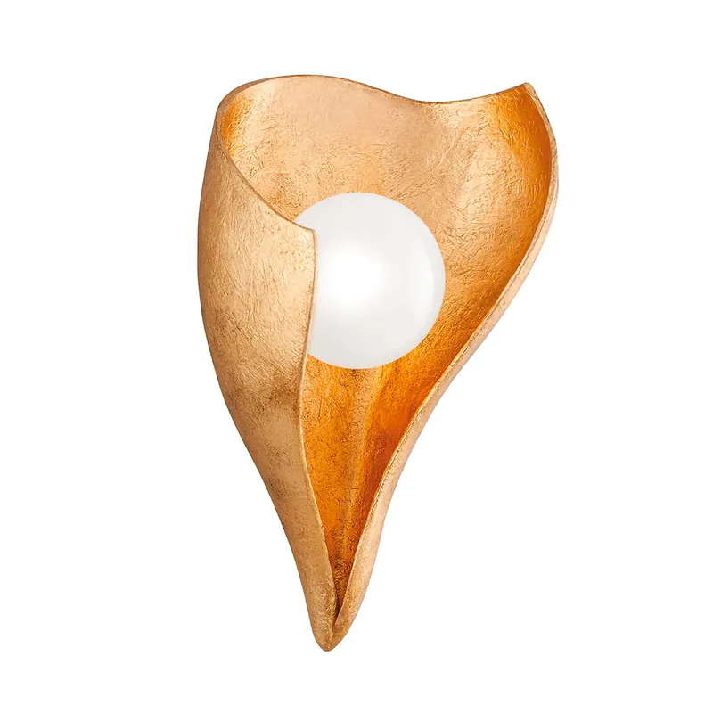 MOONSTONE - Wall sconce in brass with organic abstract design