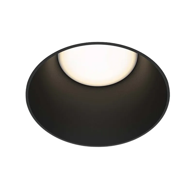 SHARE - Invisible round recessed spotlight in steel, design and modern