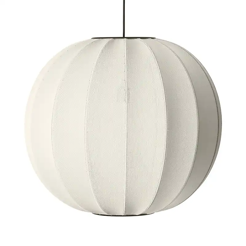 KNIT-WIT Round - Japanese woven oval pumpkin pendant light