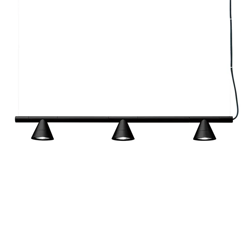 PROBE - Black spot rail suspension for island or table