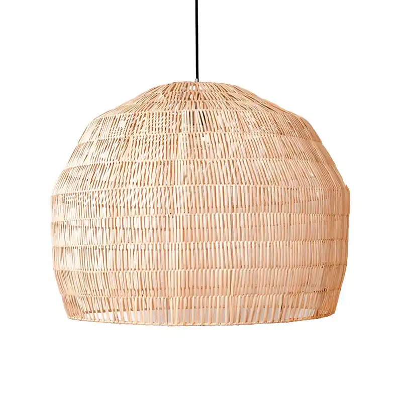 NAMA 3 - Black or beige exotic rattan pendant light