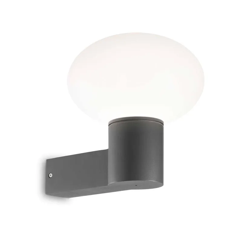 CLIO - Outdoor wall light in aluminum with egg diffuser