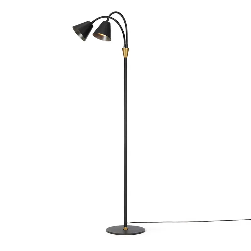 HYGGE - Double vintage lampshade floor lamp