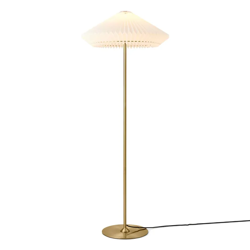 PARIS - Vintage pleated conical design floor lamp