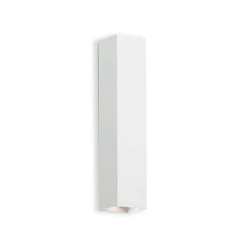 SKY - Square-shaped wall sconce, in black or white steel