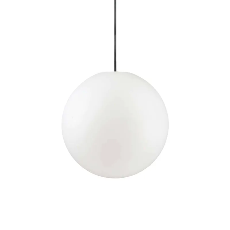 SOLE - White outdoor pendant light, IP44 waterproof spherical shade