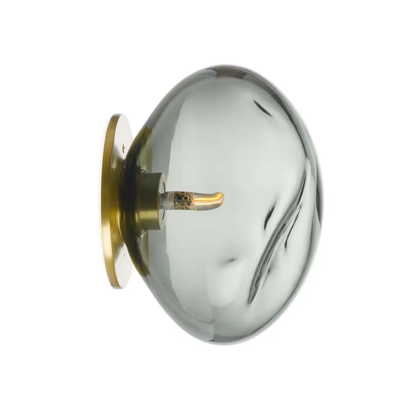 CRYSTAL STONE - Wall sconce in glass, organic shape