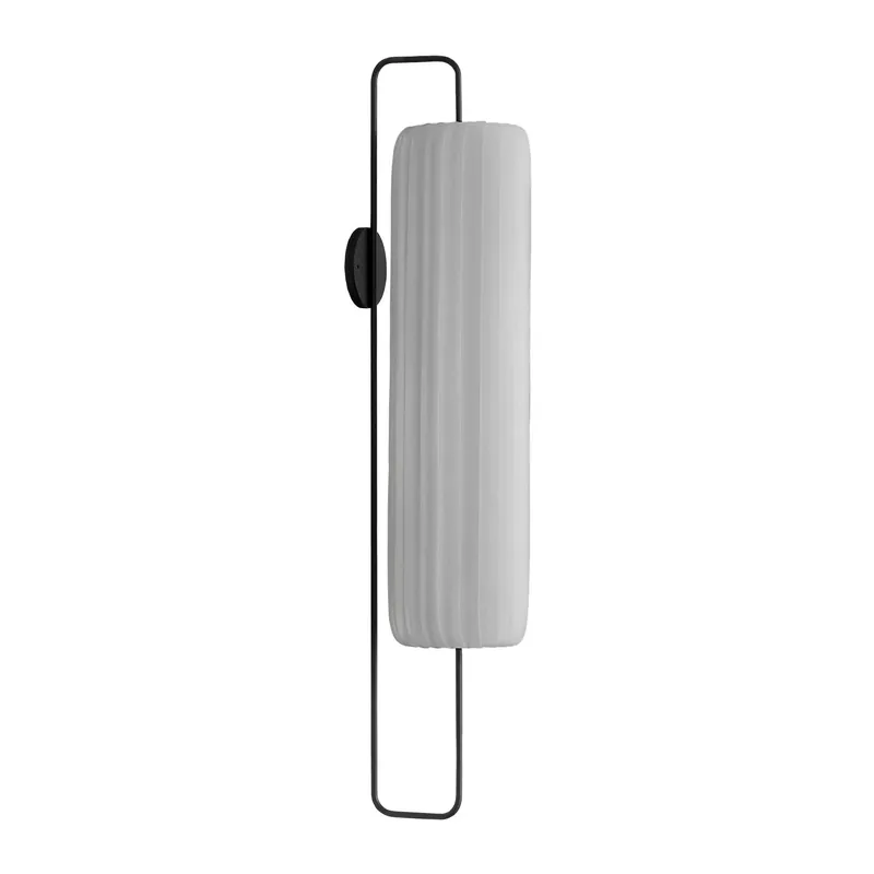 TR37 - Cylindrical wall sconce in design paper slats