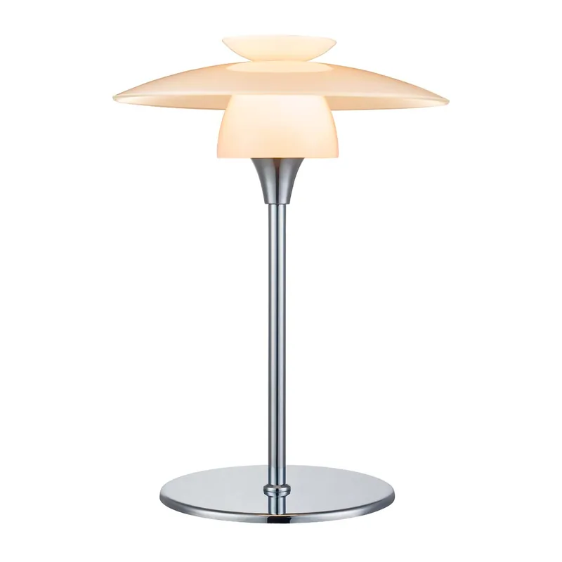SCANDINAVIA - Vintage opaque glass desk lamp