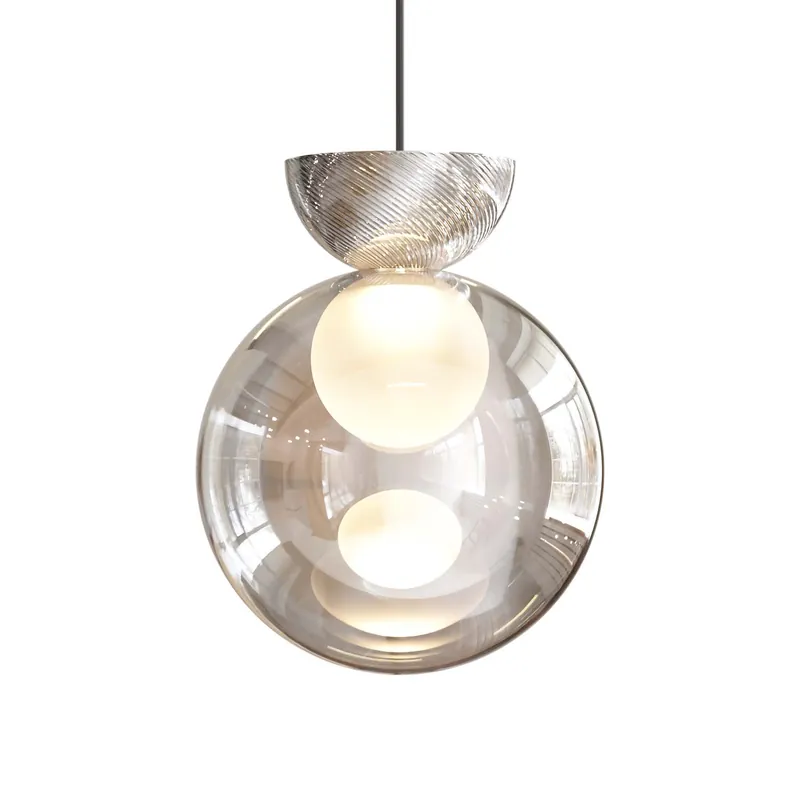 Charm - Luxurious contemporary glass sphere pendant light