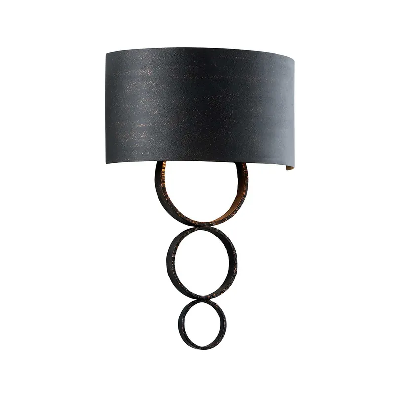 Rivington - Vintage style black metal wall sconce hotel style