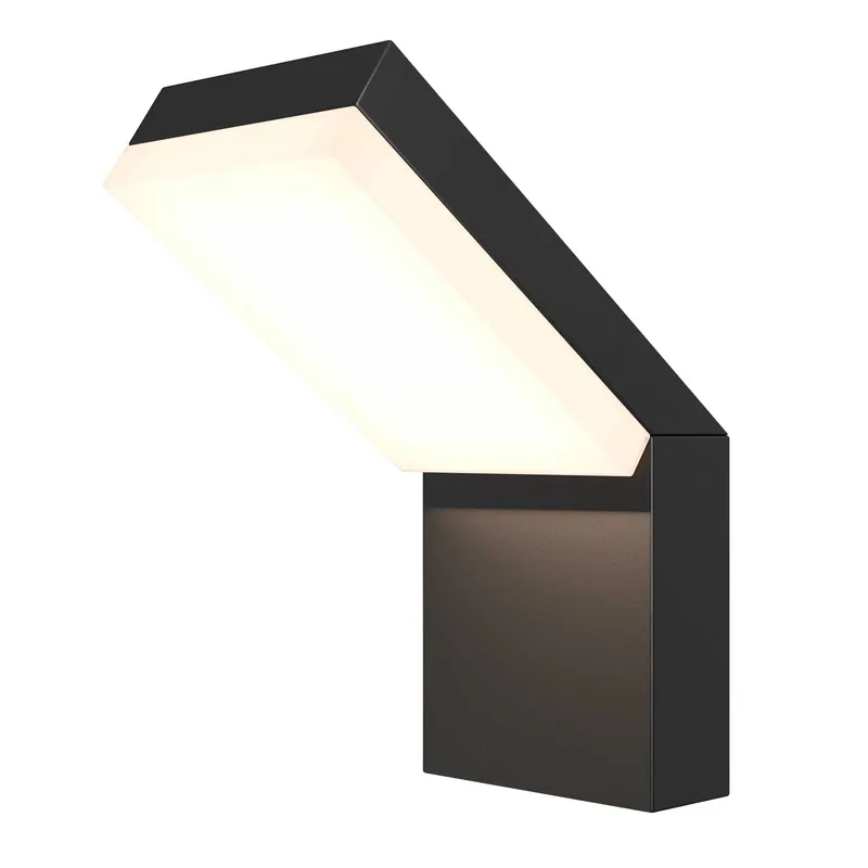 Paso - Modern black steel outdoor LED wall light
