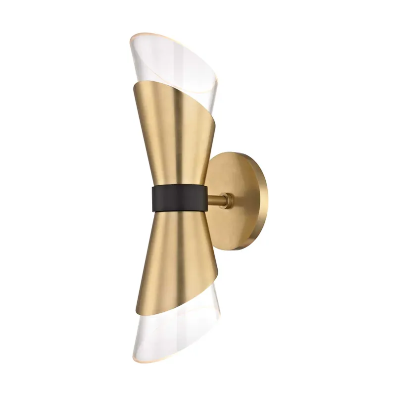 Angie - Vintage design wall sconce in metal or brass