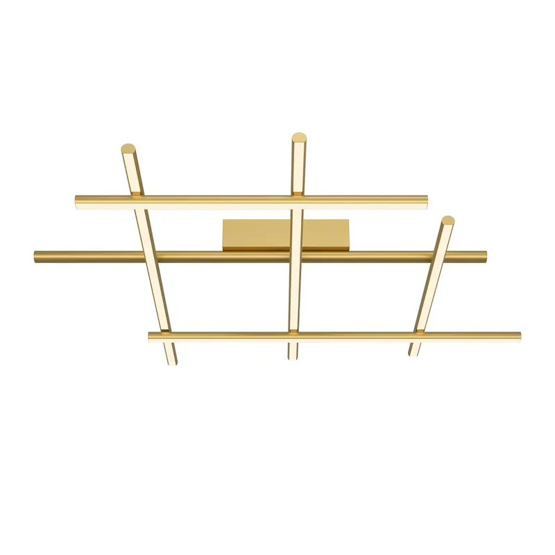 Radiance - Gold steel LED ceiling light for modern living room